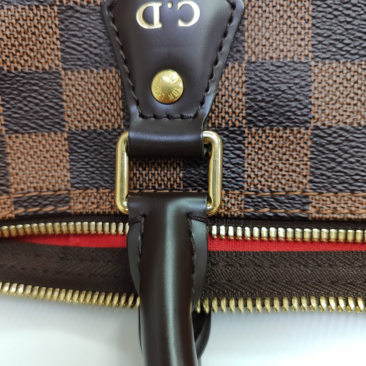 SPEEDY 35 Damier Ebene Coated Canvas Brown