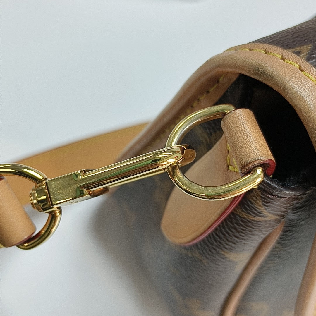 DIANE Monogram Coated Canvas Brown
