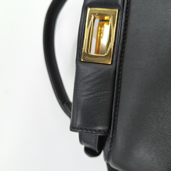 Peekaboo Extra Small Lambskin Black