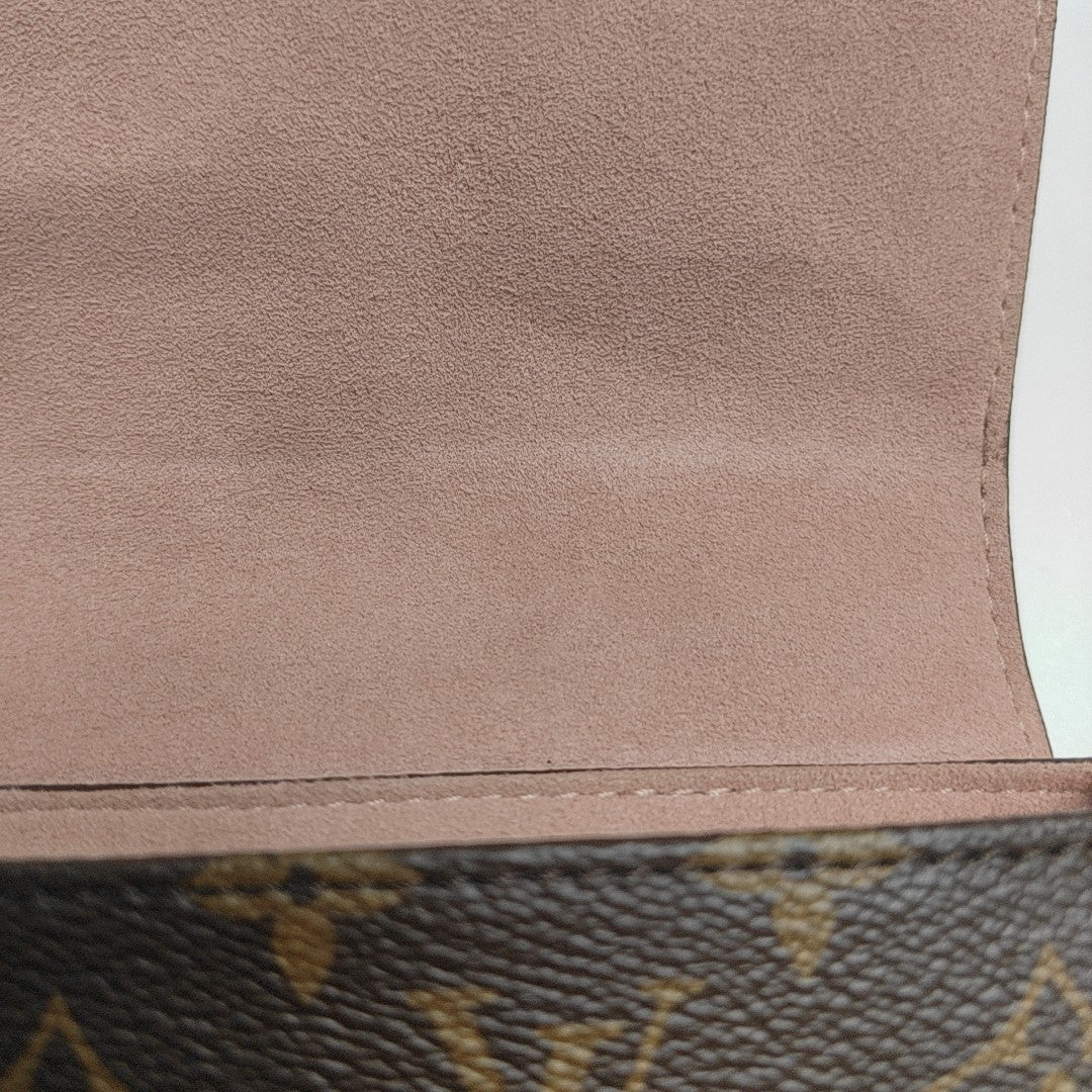 LOCKY BB Monogram Coated Canvas Pink