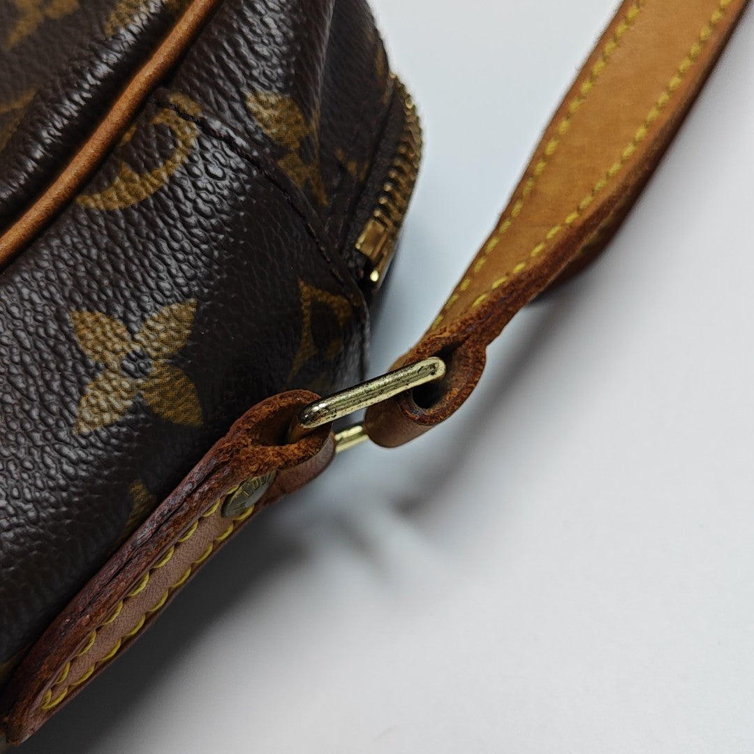 VINTAGE TROCADERO 30 Monogram Coated Canvas Brown