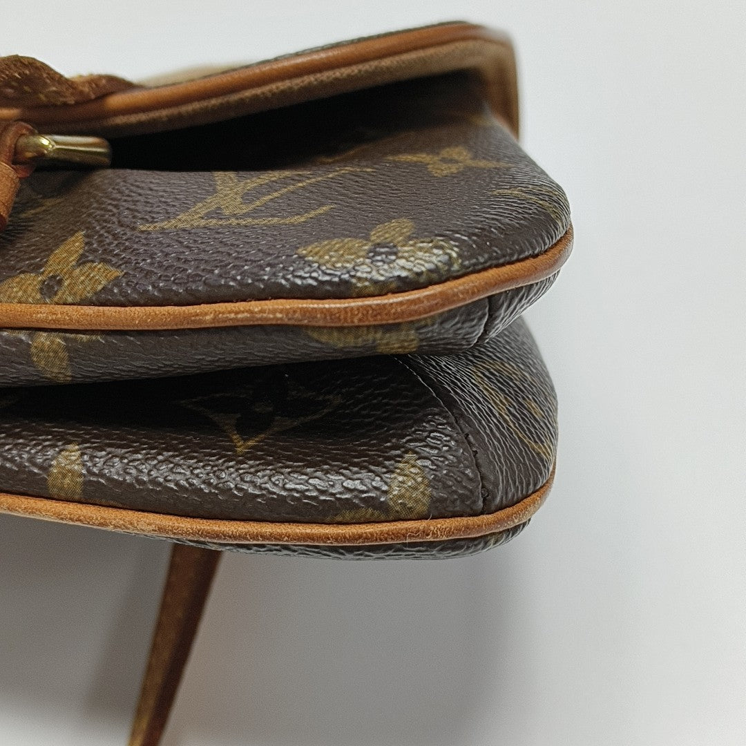MARELLE Monogram Coated Canvas Brown