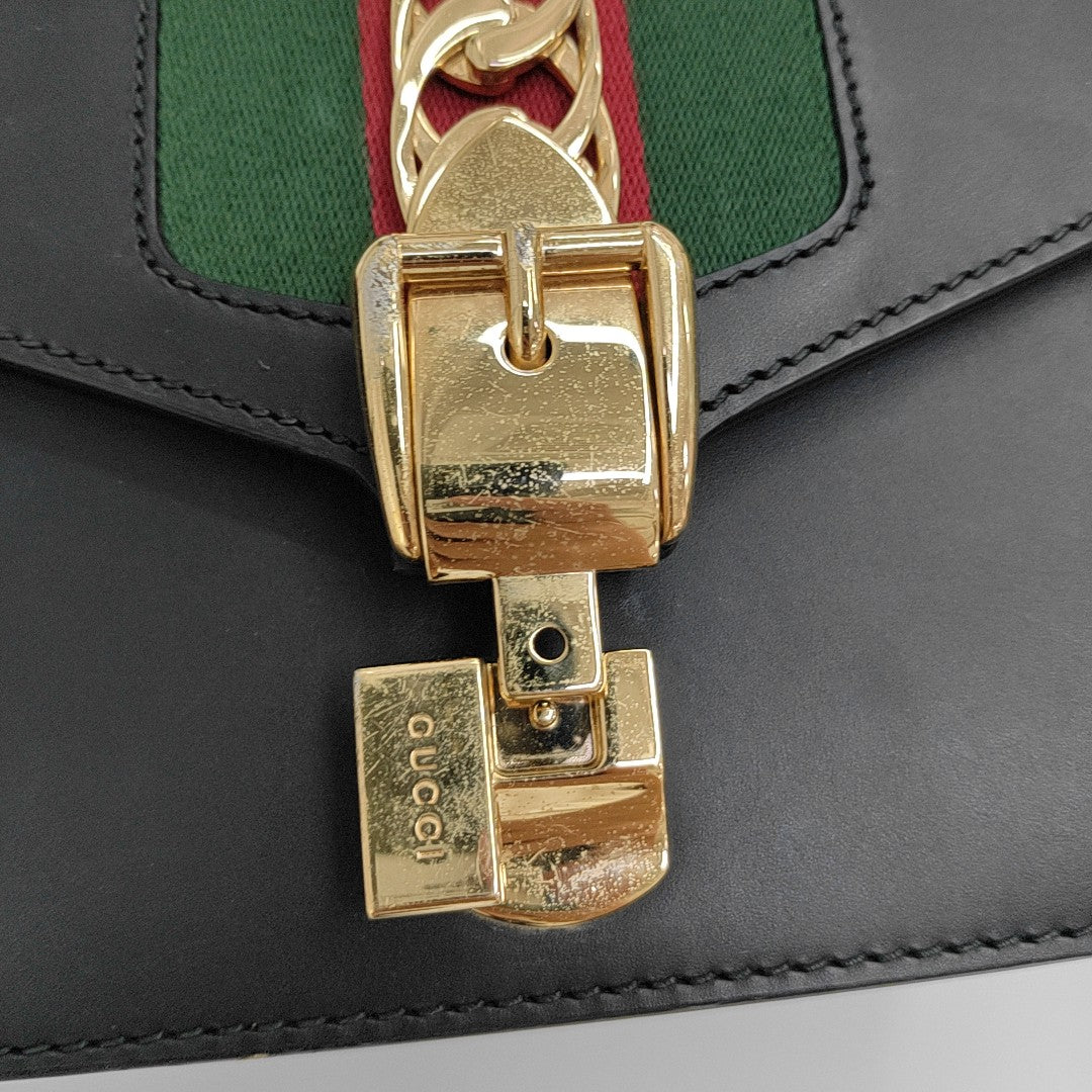 Sylvie Mini Calfskin Black