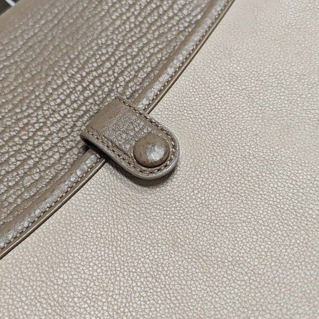 Calfskin Shoulder Bag Beige