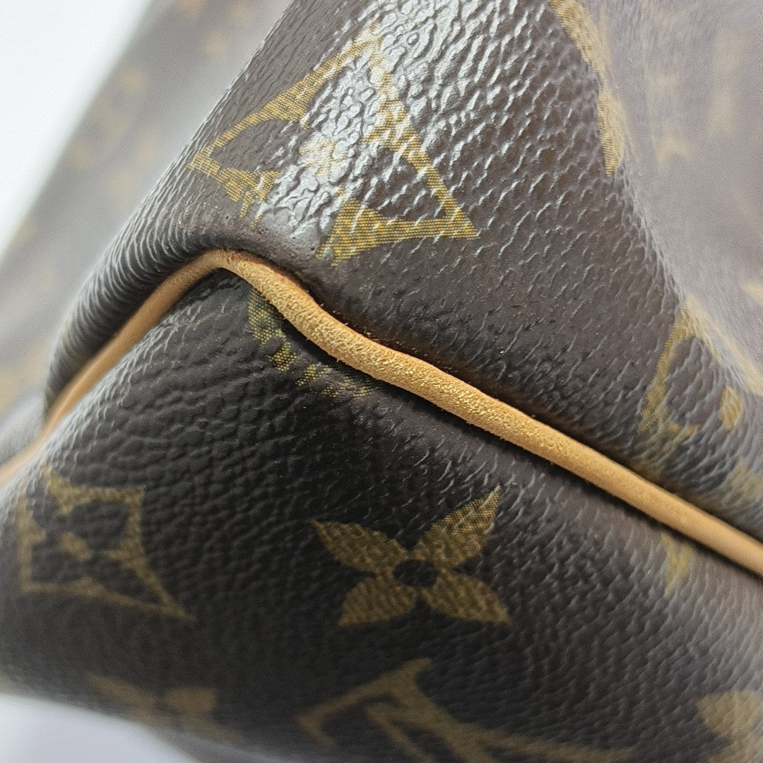 SPEEDY 25 Monogram Coated Canvas Brown