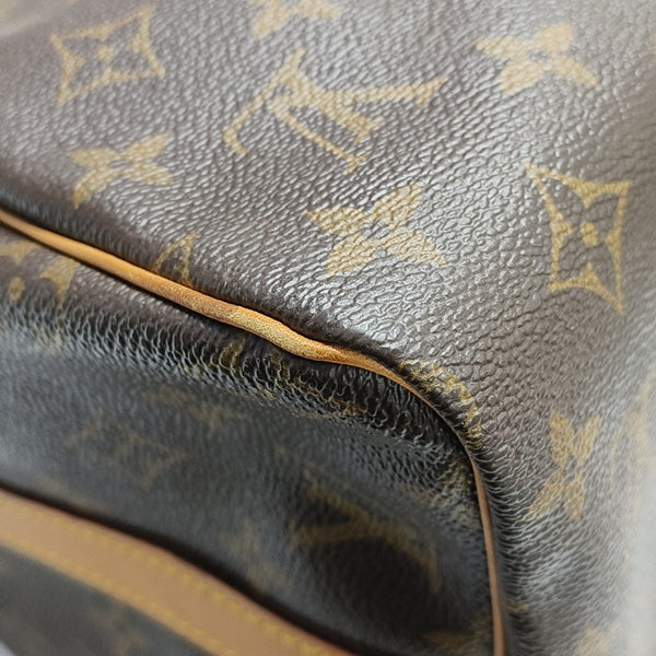 SPEEDY 30 Monogram Coated Canvas Brown