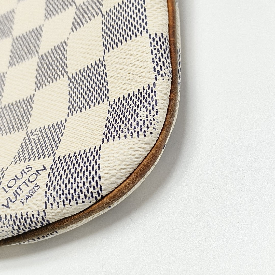 BOSPHORE Damier Azur Coated Canvas White