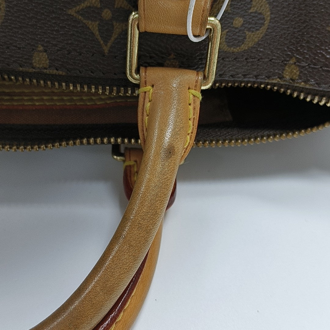 SPEEDY 30 Monogram Coated Canvas Brown