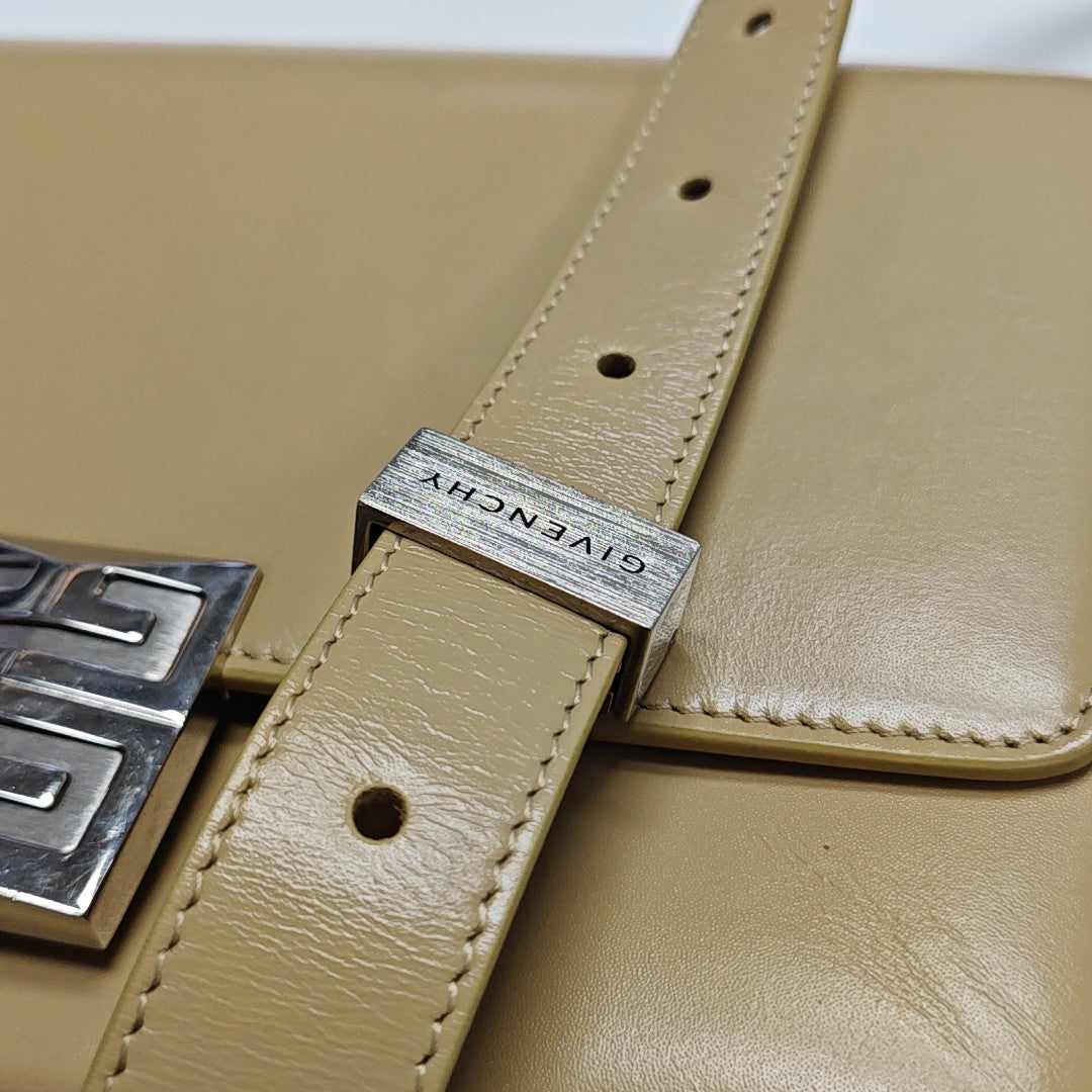Calfskin Shoulder Bag Medium Beige