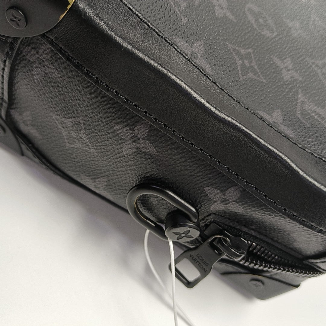 SOFT TRUNK Monogram Coated Canvas Black