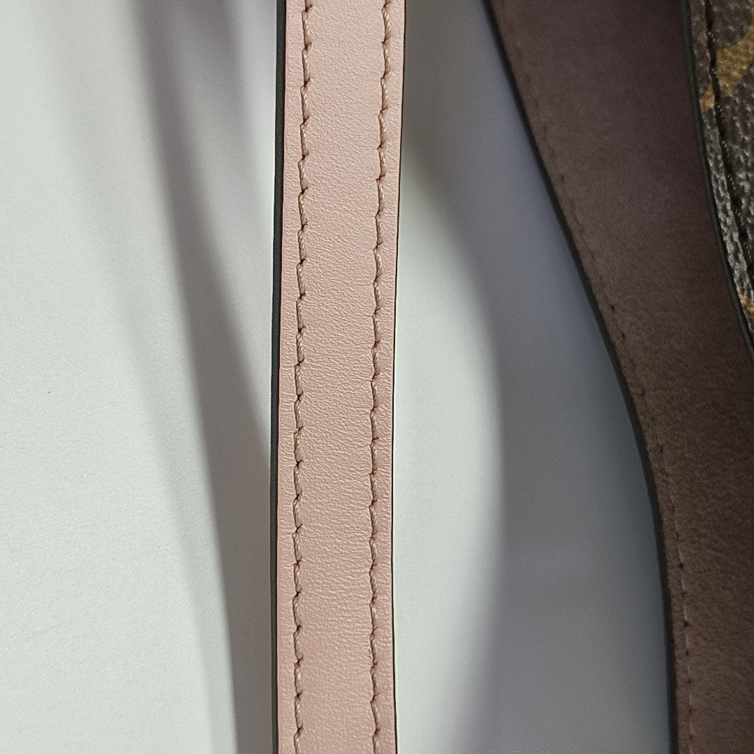 NÉONOÉ MM Monogram Coated Canvas Brown