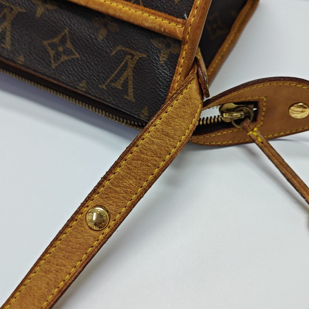 POPINCOURT Monogram Coated Canvas Brown