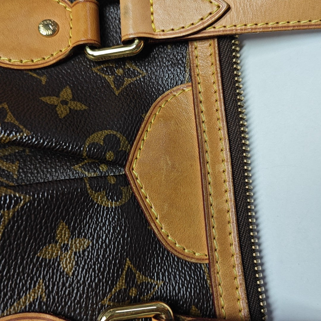 PALERMO PM Monogram Coated Canvas Brown