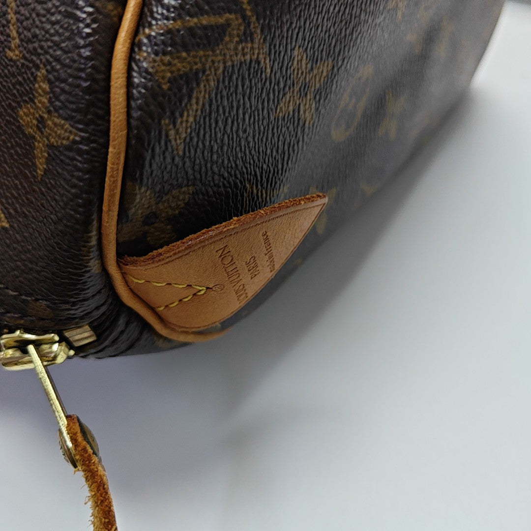 SPEEDY 30 Monogram Coated Canvas Brown
