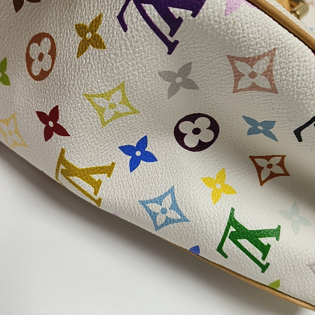 LV × TM AURELIA Monogram Coated Canvas White