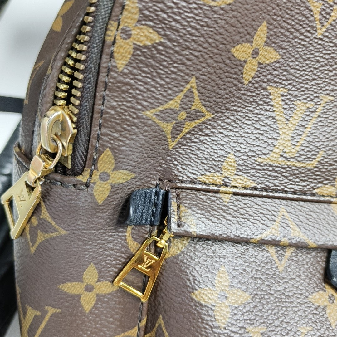 PALM SPRINGS PM Monogram Coated Canvas Brown