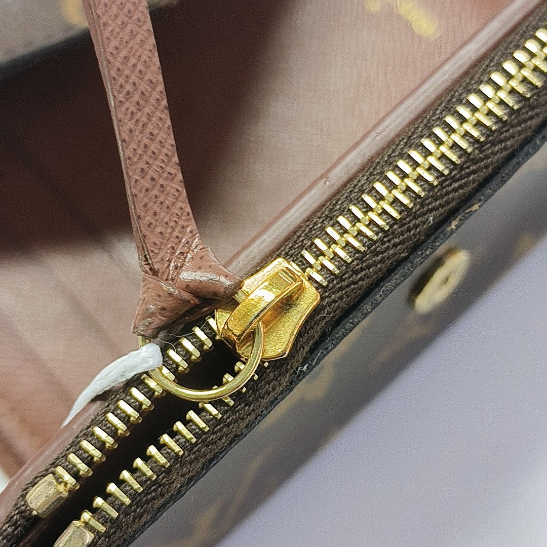 VICTORINE Monogram Coated Canvas Brown Wallet