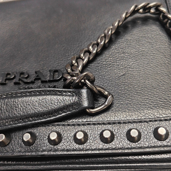 Calfskin Shoulder Bag Black