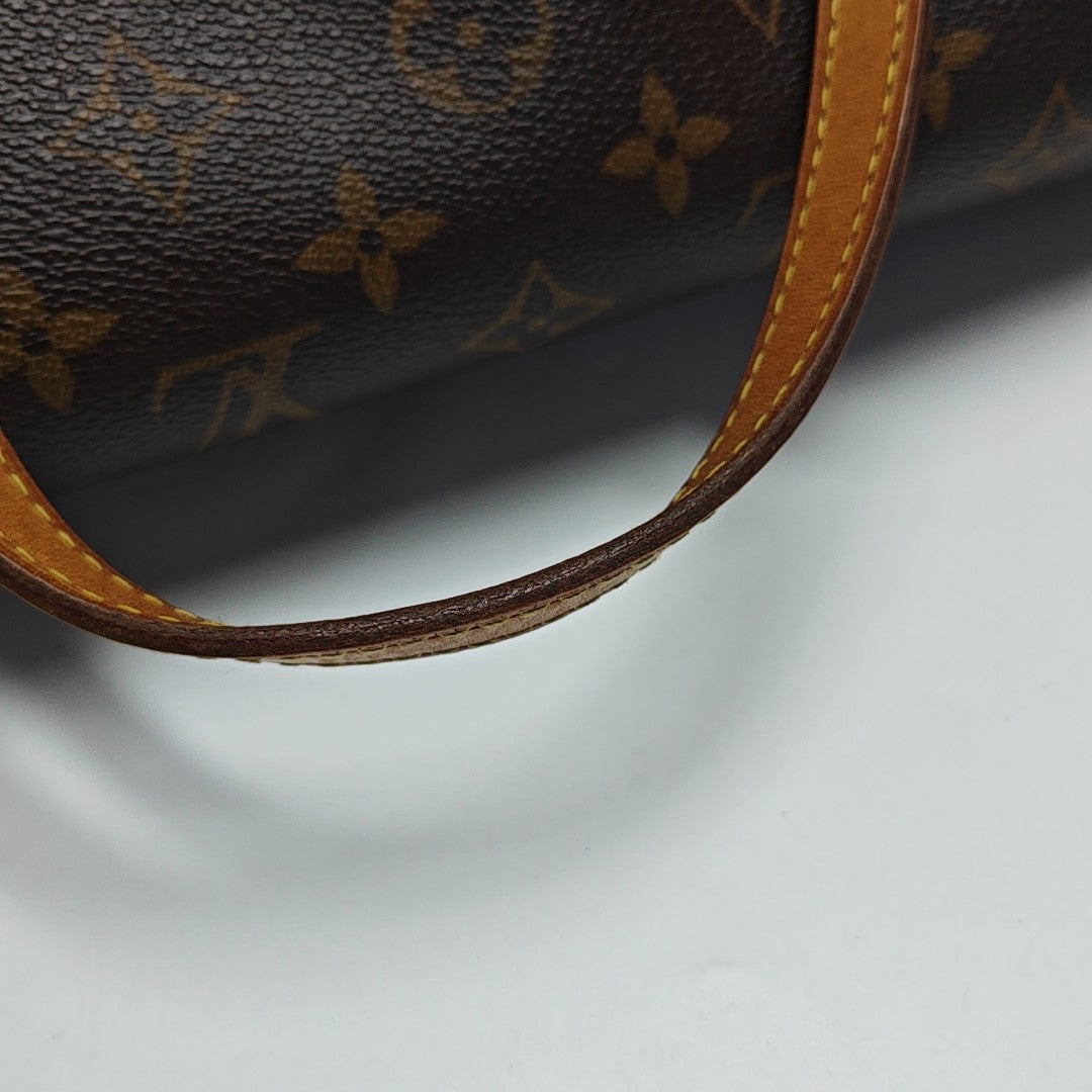 MONTORGUEI PM Monogram Coated Canvas Brown