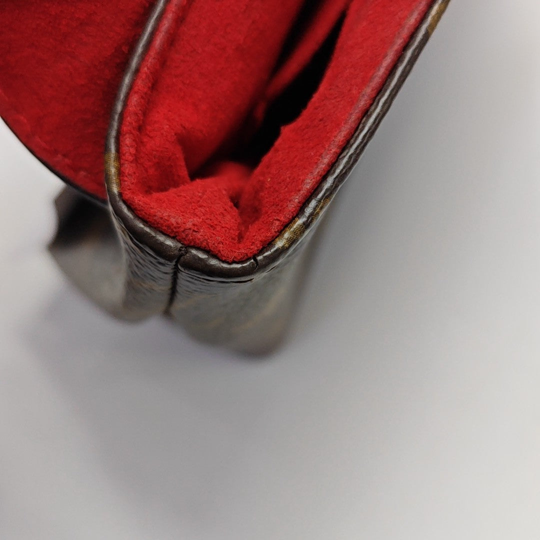 LOCKY BB Monogram Coated Canvas Red