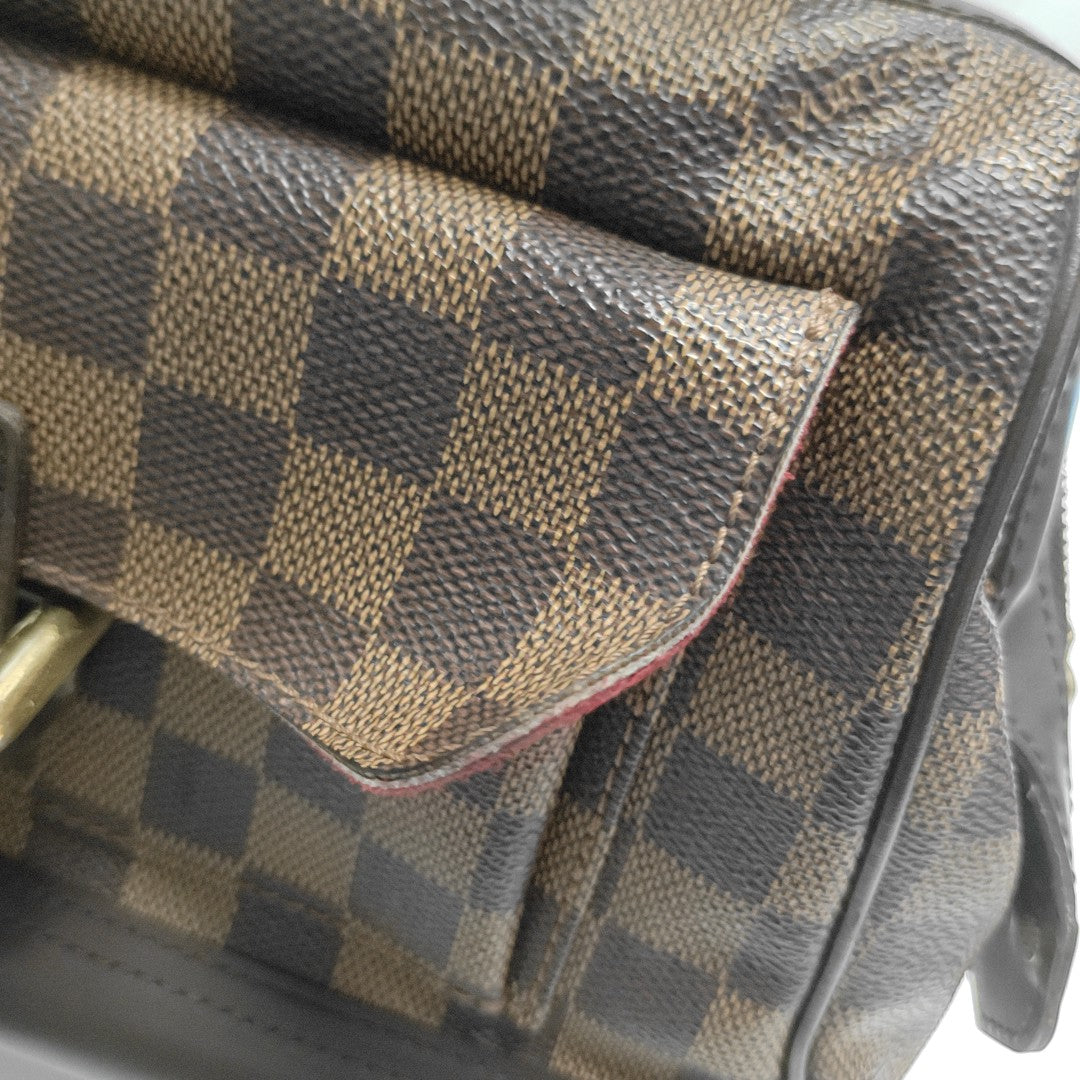KNIGHTSBRIDGE Damier Ebene Coated Canvas Brown