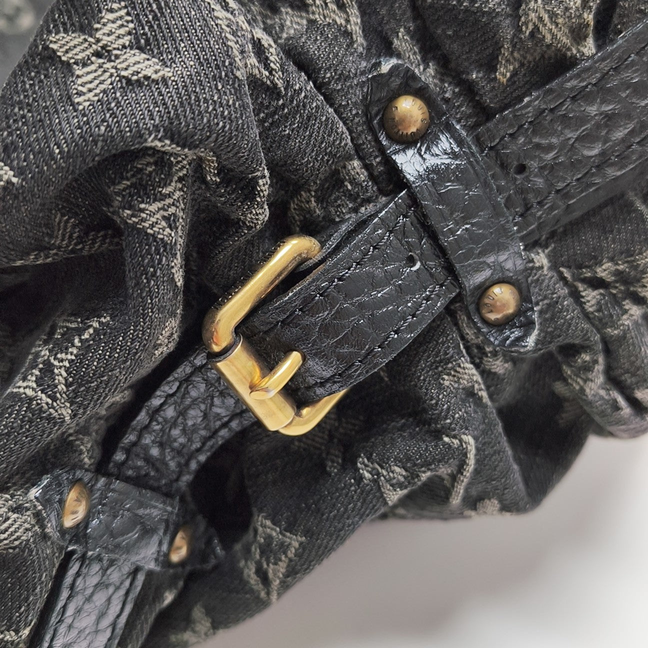 SOLAR Monogram Denim Black