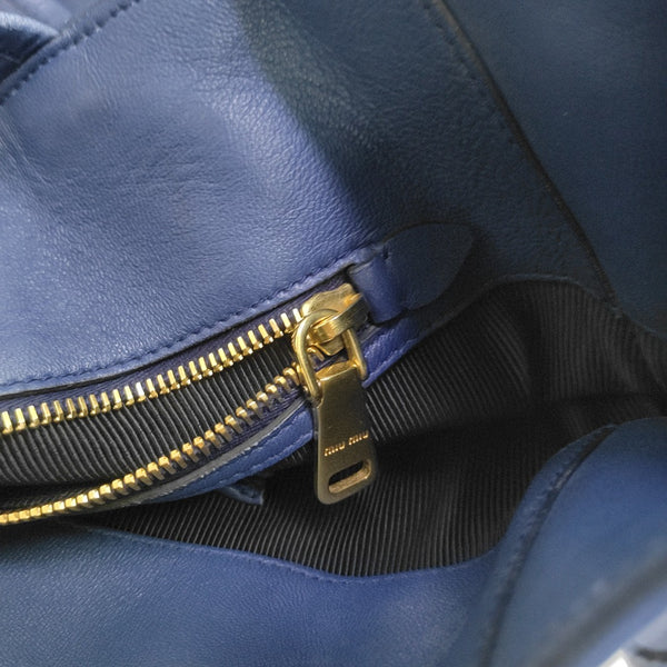 Calfskin Tote Bag Blue