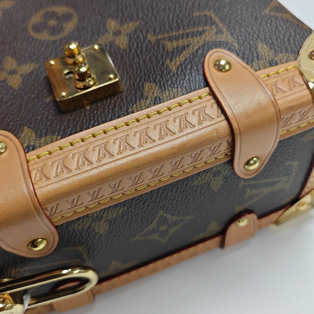 SIDE TRUNK MM Monogram Coated Canvas Brown