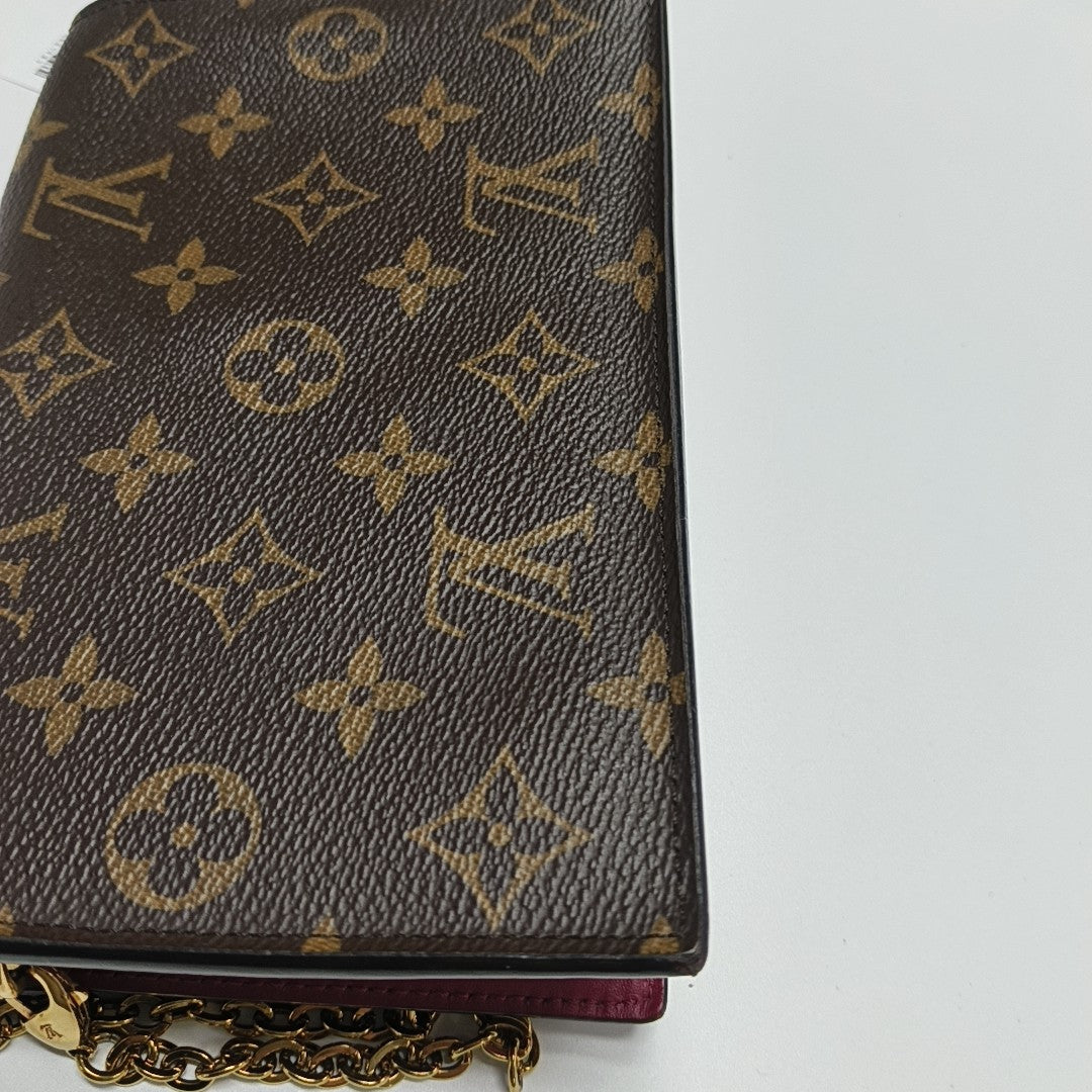 FLORE Monogram Coated Canvas Brown