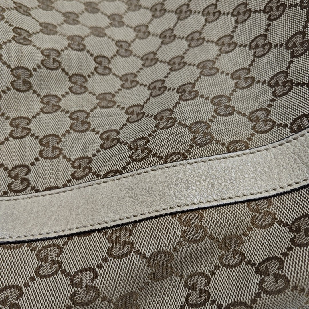 Monogram Canvas Tote Bag Beige