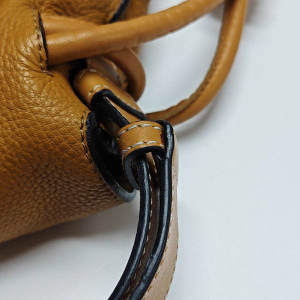 Calfskin Shoulder Bag Yellow