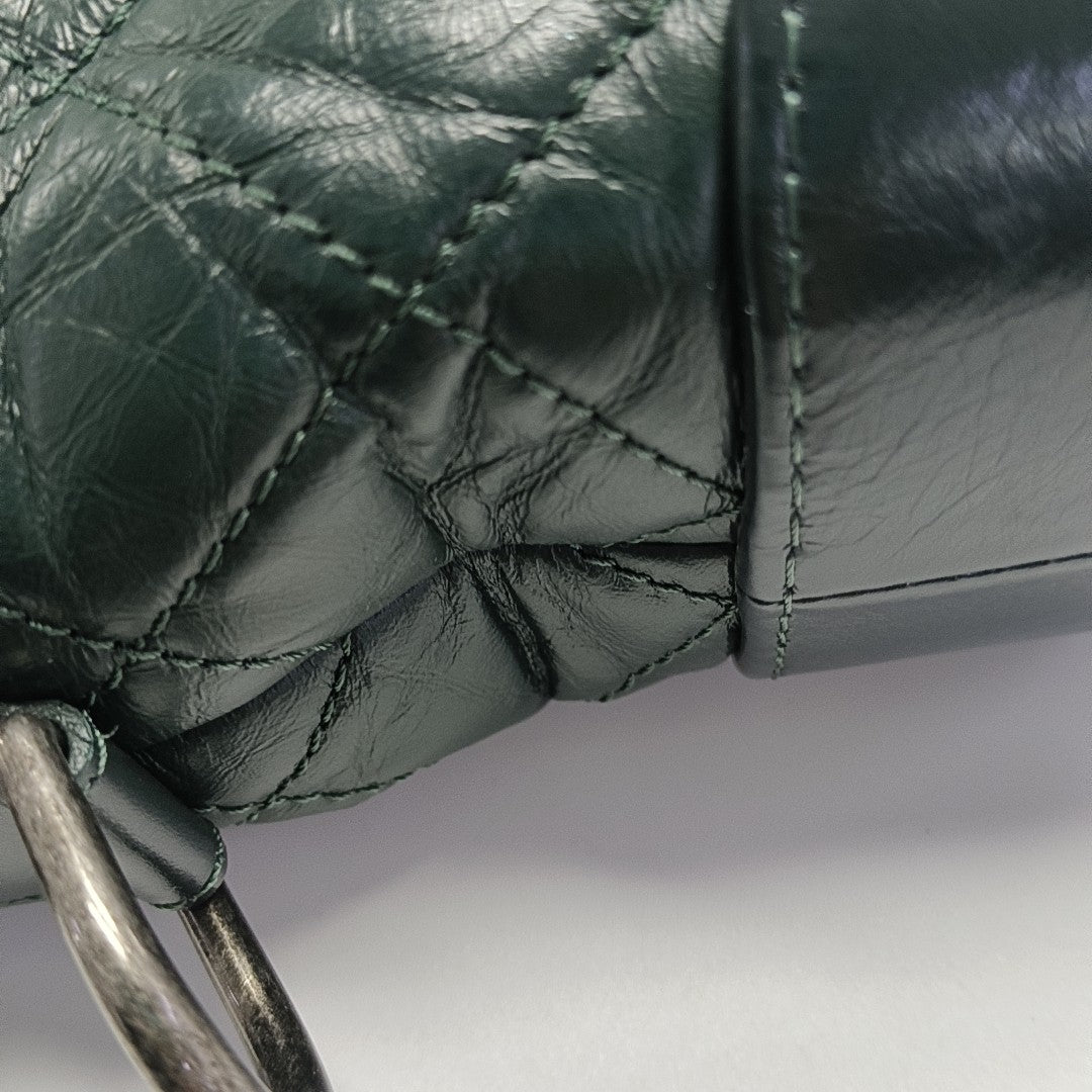 GABRIELLE Small Quilted Calfskin Green