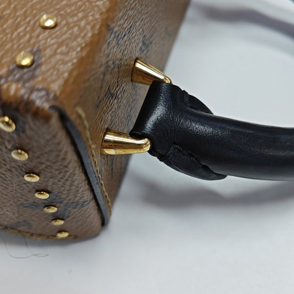 CAMERA BOX Monogram Coated Canvas Brown