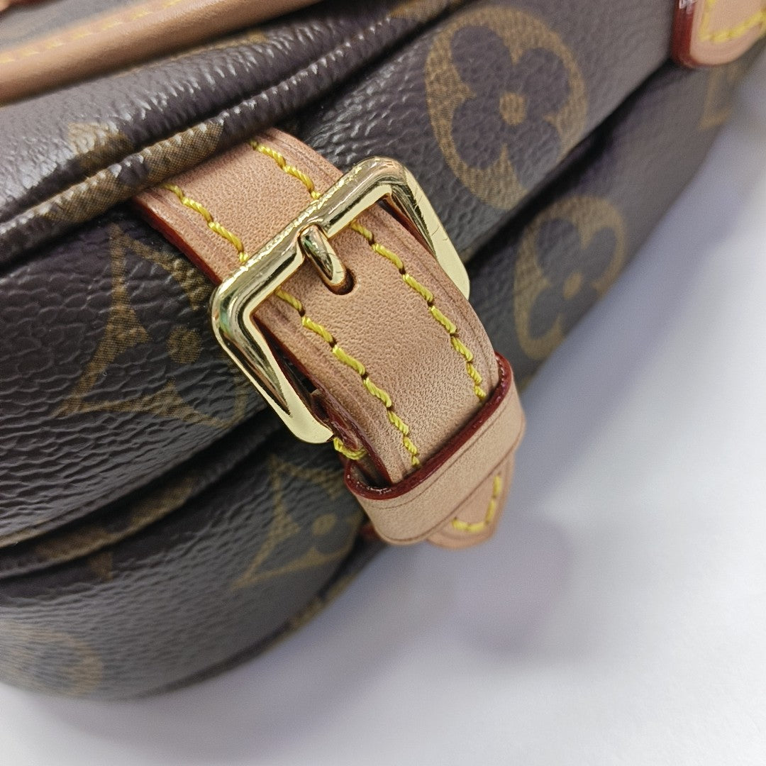 SAUMUR BB Monogram Coated Canvas Brown