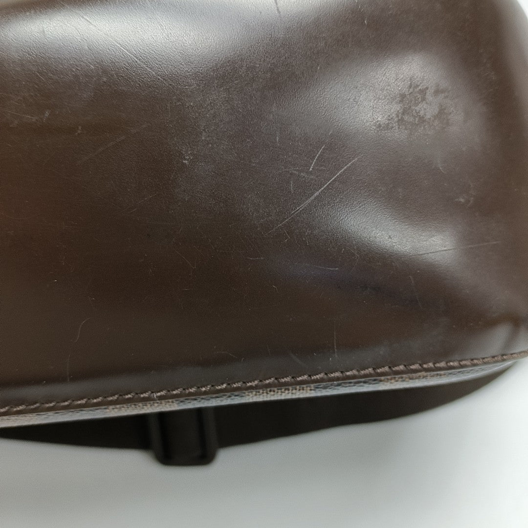SPENCER Damier Ebene Coated Canvas Brown