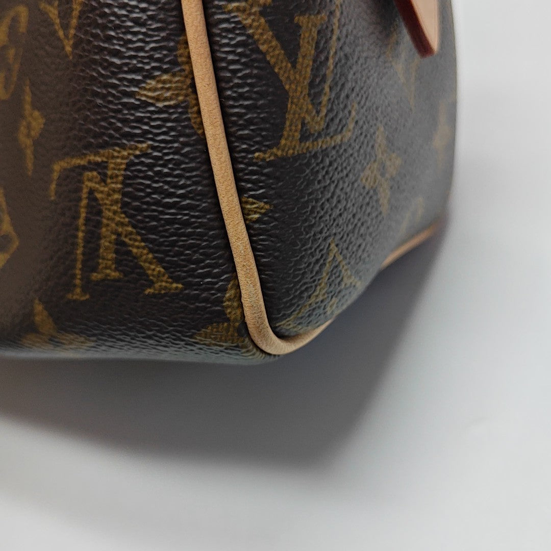 SPEEDY 20 Monogram Coated Canvas Brown