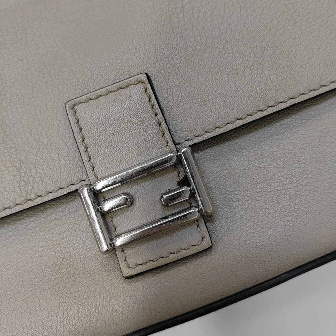 Calfskin Shoulder Bag Gray