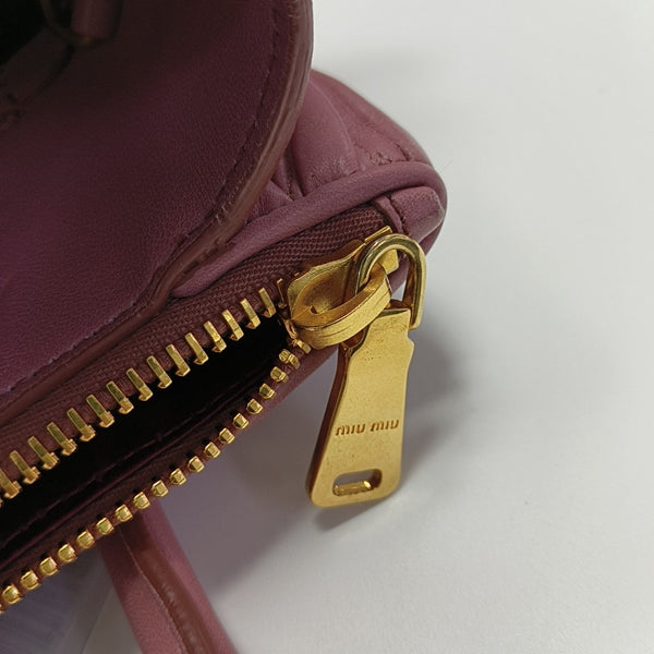 Quilted Lambskin Shoulder Bag Beige