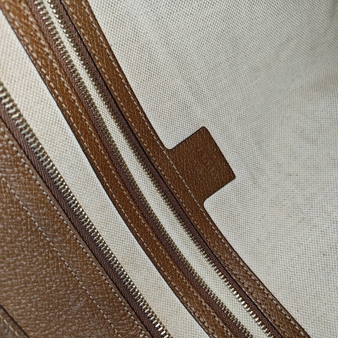 Bree Medium Monogram Canvas Beige