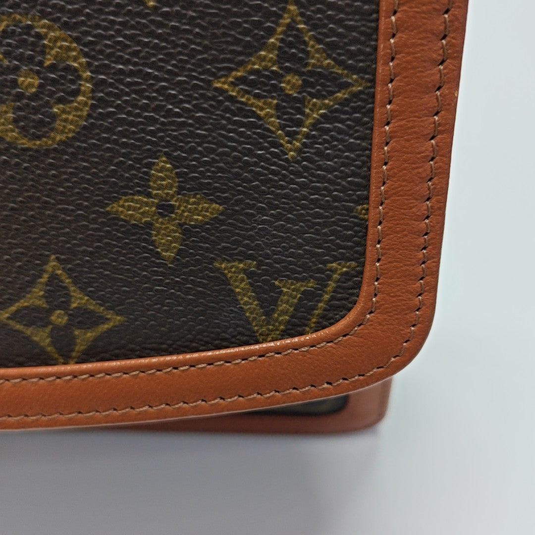 DAME GM Monogram Coated Canvas Brown