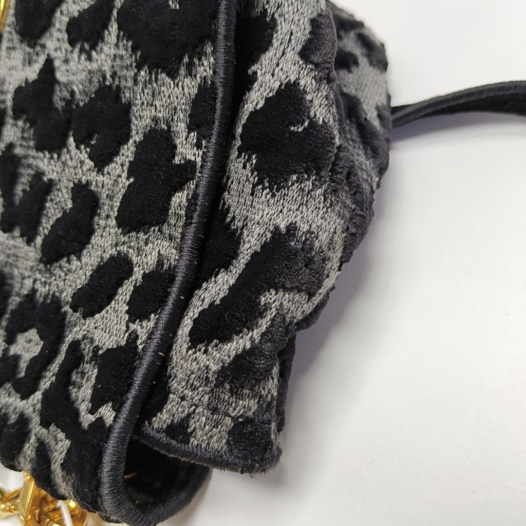 Dior Caro Medium Fabric Black