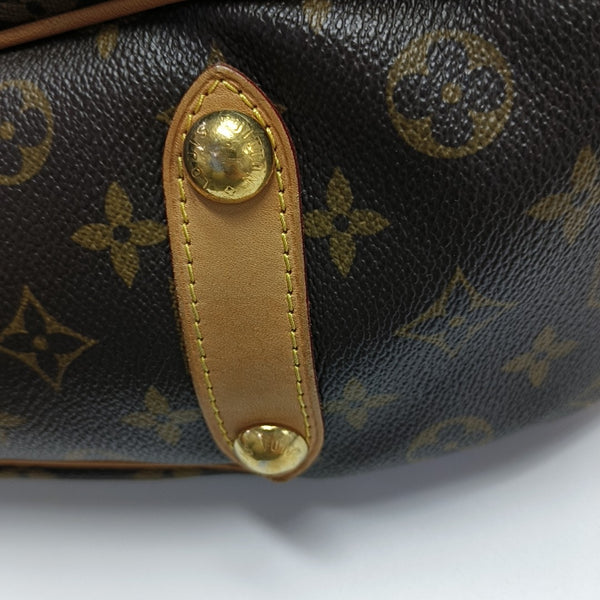 GALLIERA PM Monogram Coated Canvas Brown