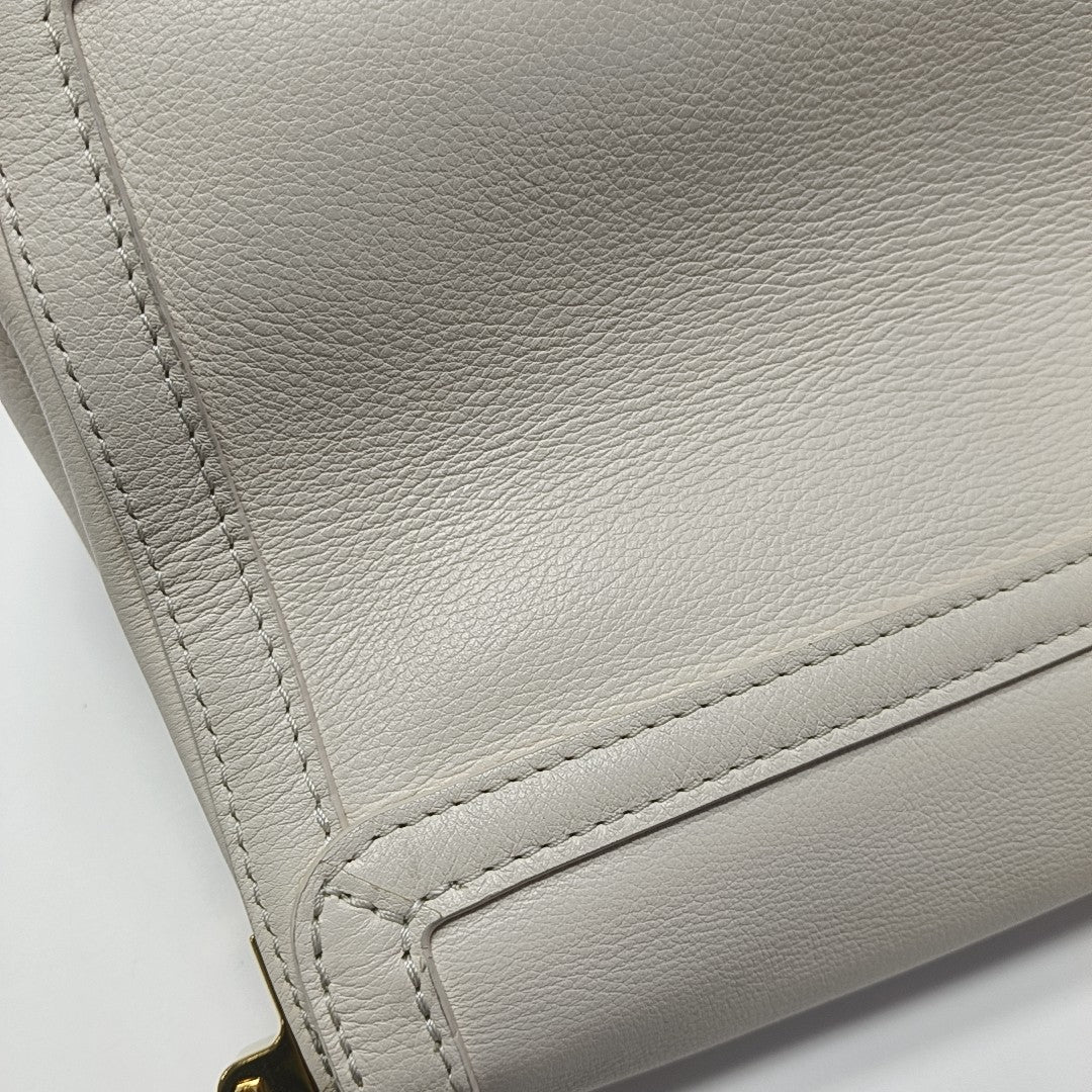 DAUPHINE MM Calfskin White