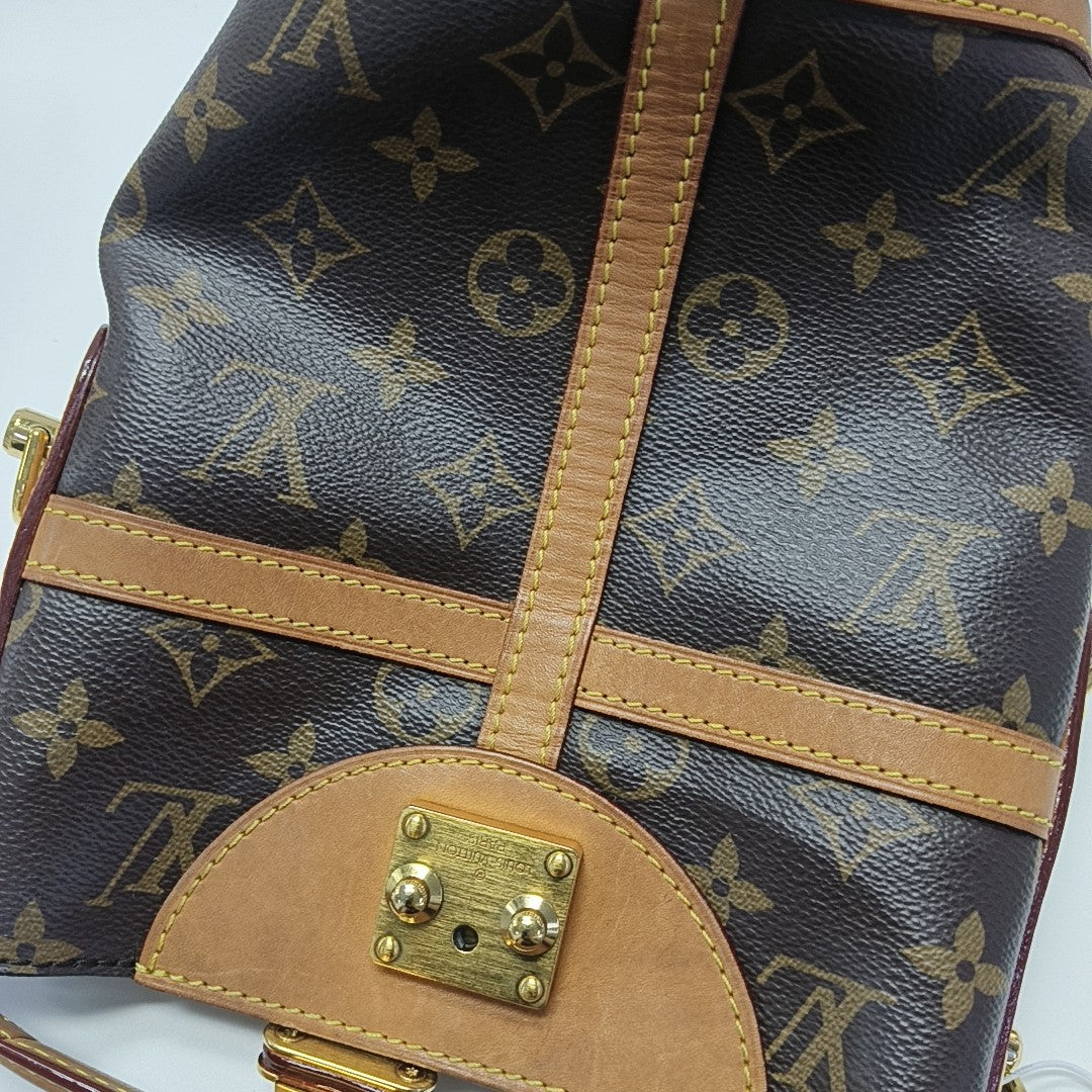 DUFFLE Monogram Coated Canvas Brown