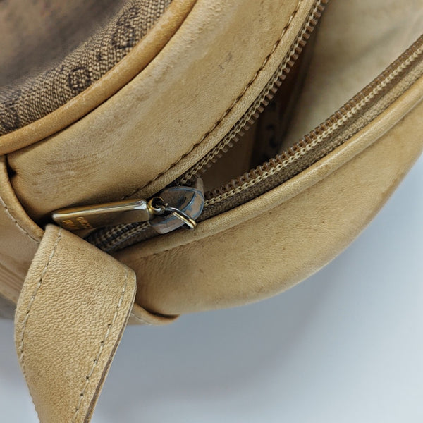 Monogram Coated Canvas Shoulder Bag Brown