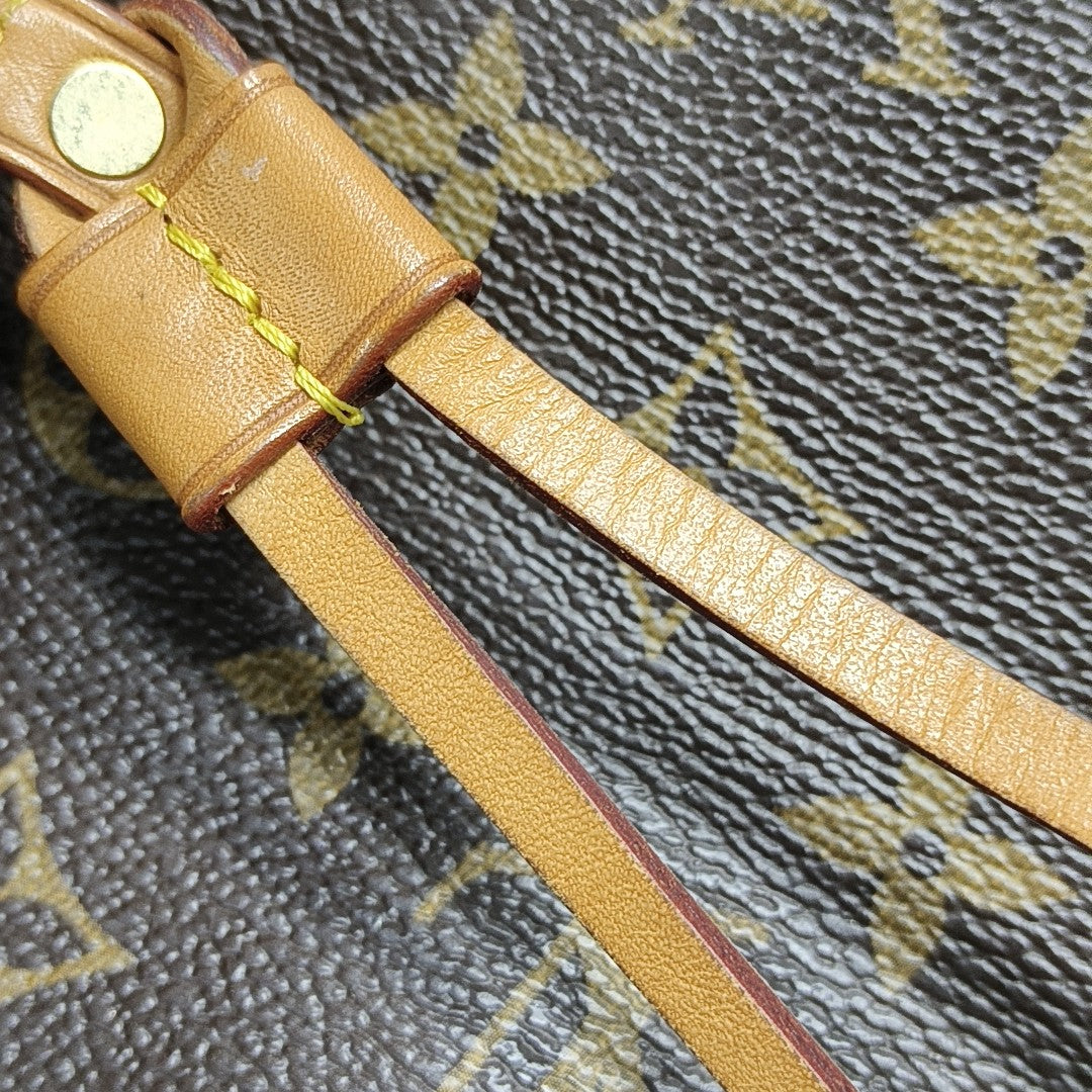 NEVERFULL GM Monogram Coated Canvas Brown
