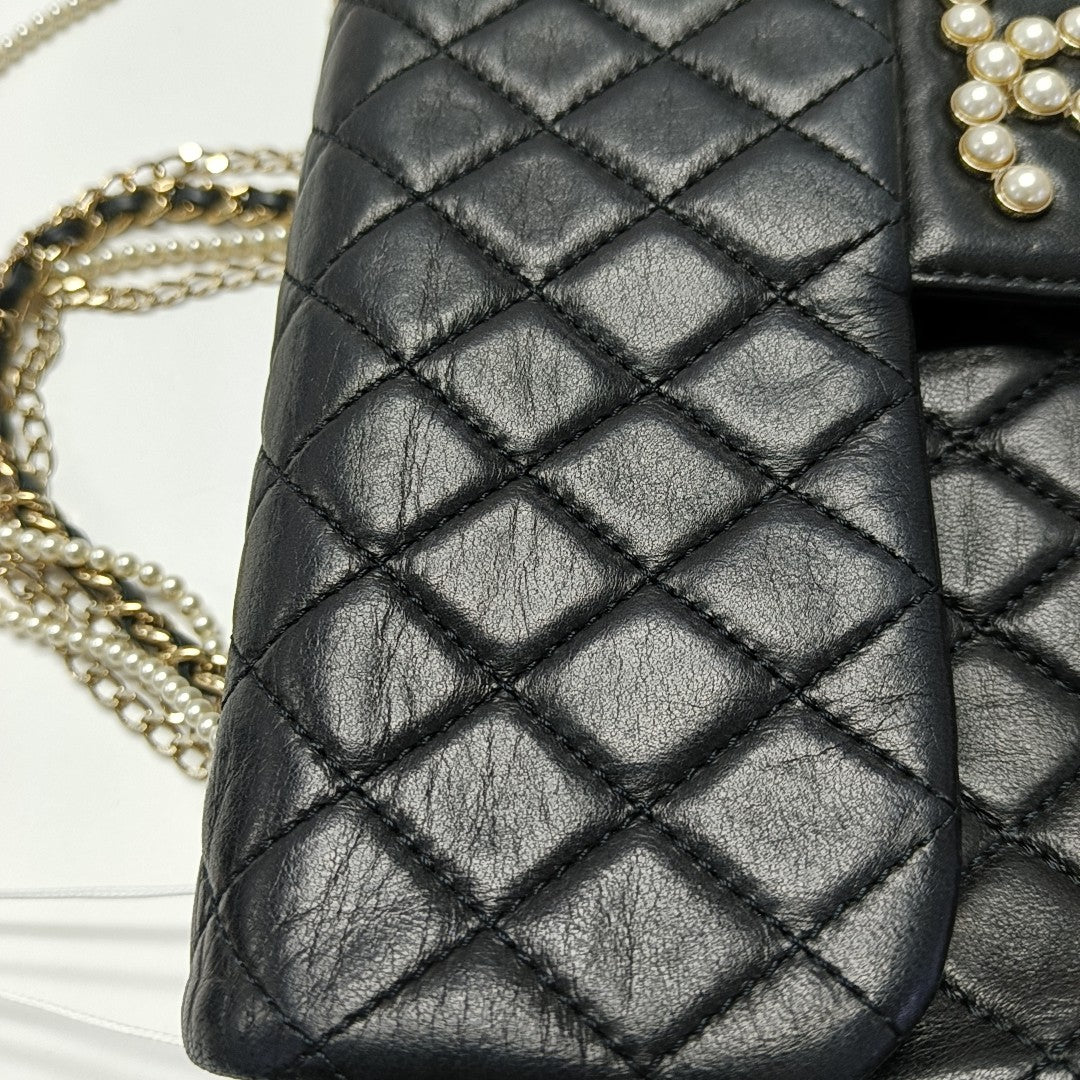 Westminster Medium Quilted Lambskin Black