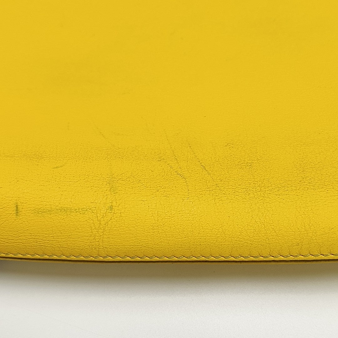 T Pouch Calfskin Yellow