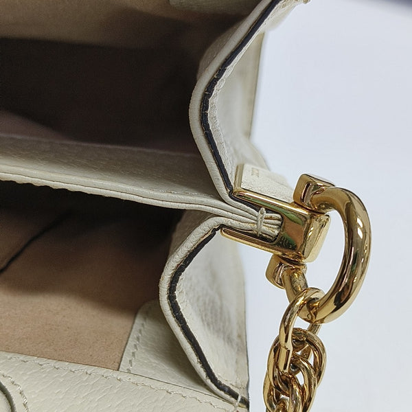 Ophidia Small Calfskin White