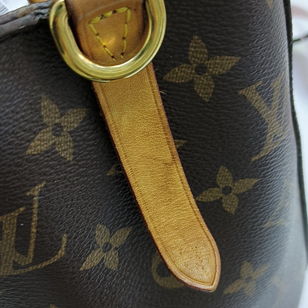 MONTAIGNE BB Monogram Coated Canvas Brown